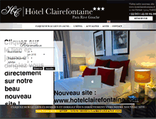 Tablet Screenshot of hotel-clairefontaine-paris.fr